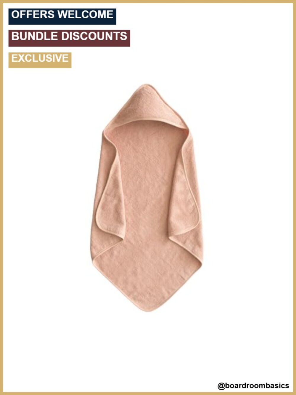 Organic Cotton Hooded Baby Towel Soft Absorbent Bath Essential